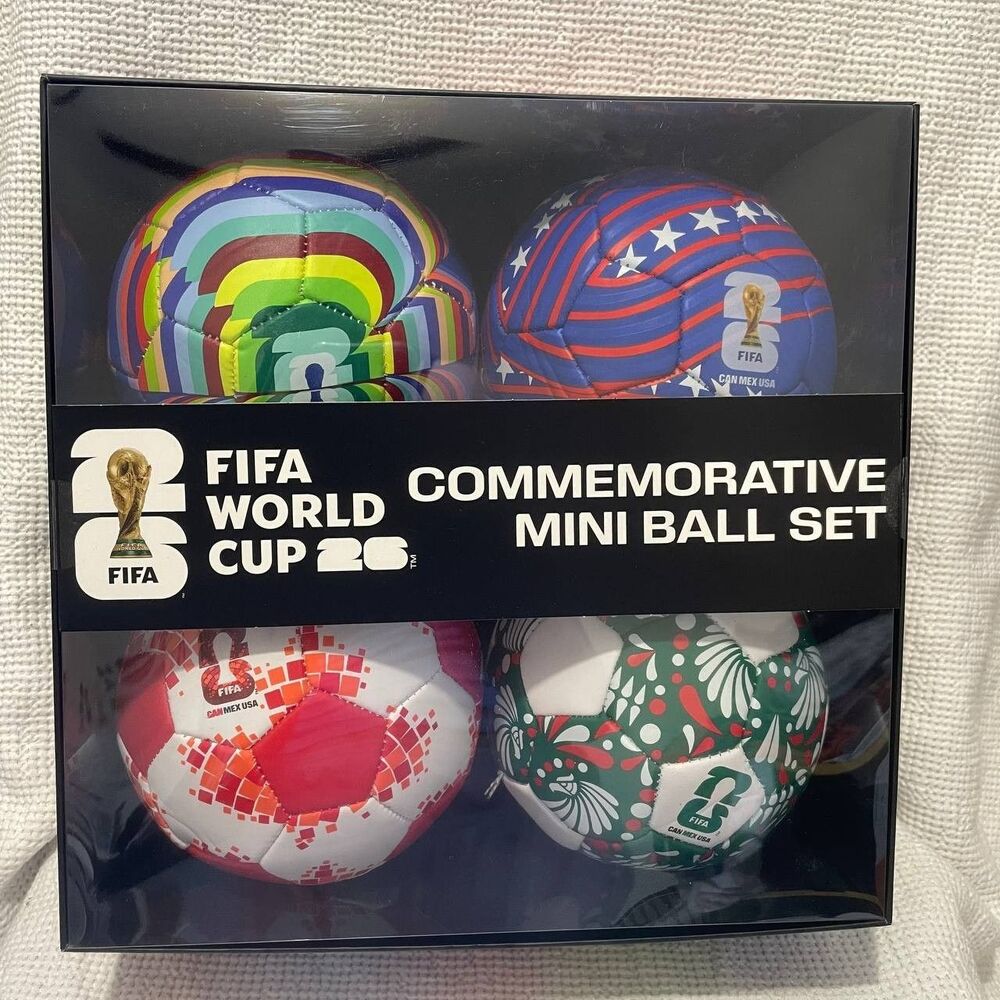 FIFA World Cup 26 Commemorative Mini Ball Set 4-Pack Official Licensed